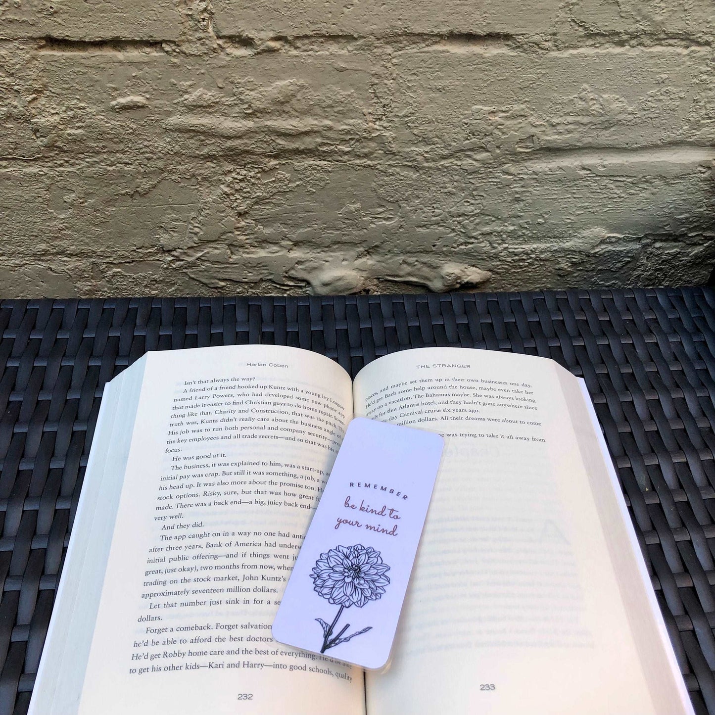 Be Kind Flower Bookmark