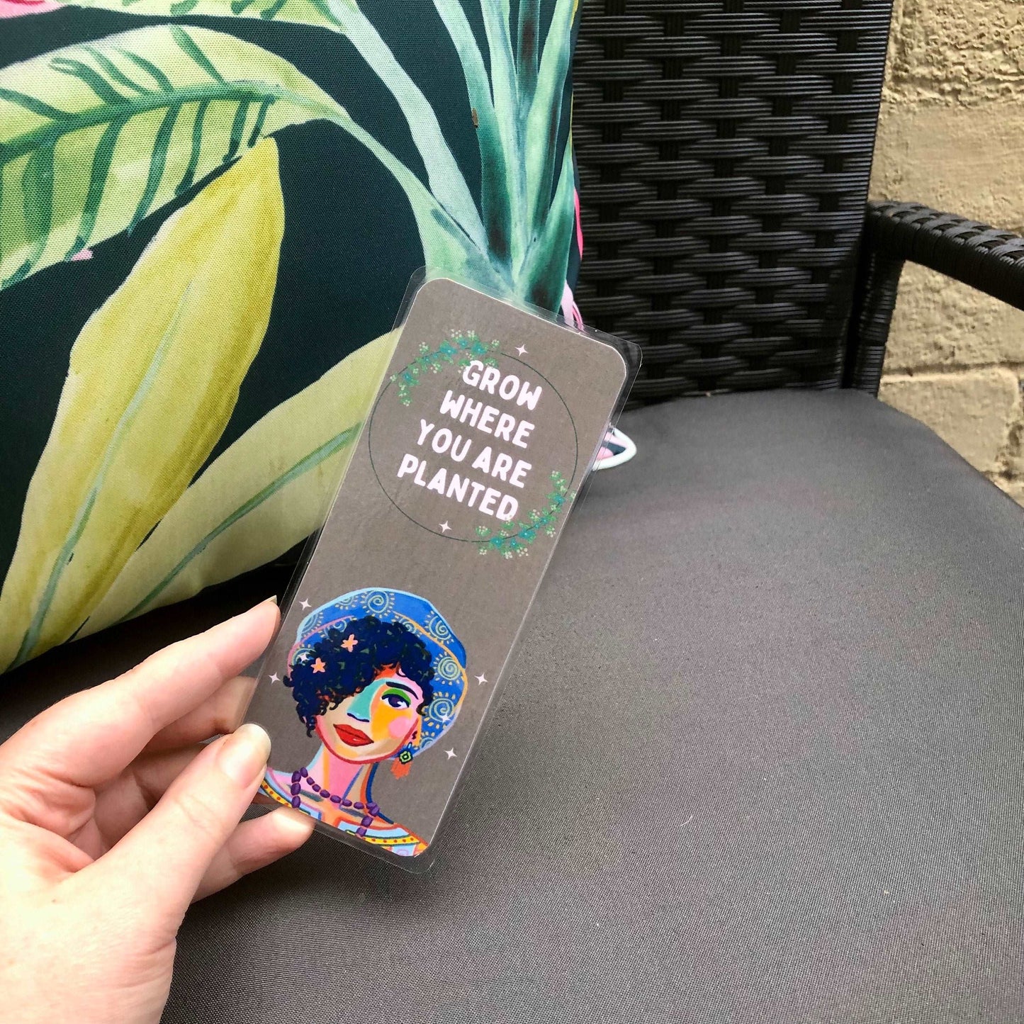 Grow Where You Are Planted Bookmark - Diamond Candlelight