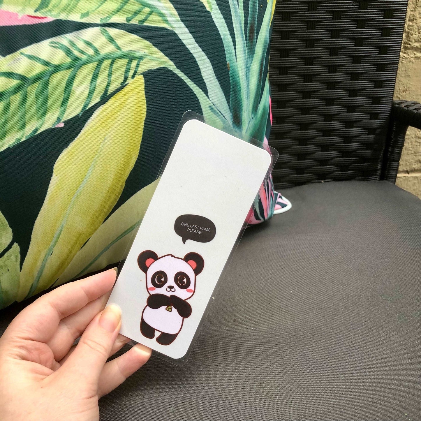 One Last Page Panda Bookmark - Diamond Candlelight