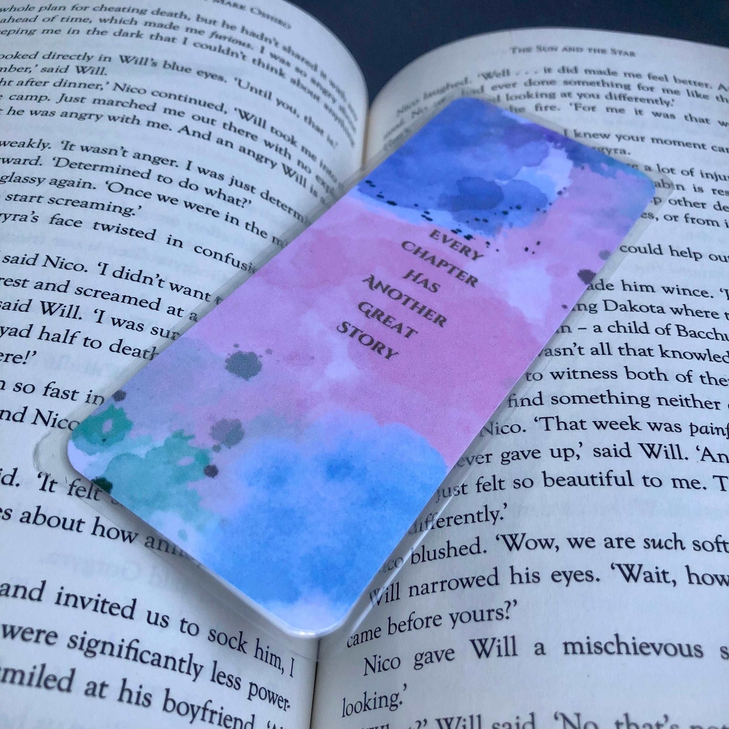 Every Chapter Has Another Great Story Bookmark - Diamond Candlelight