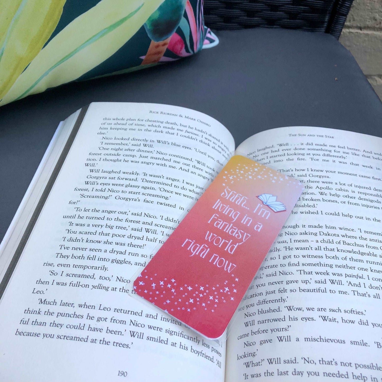 Living in a Fantasy World Bookmark - Diamond Candlelight