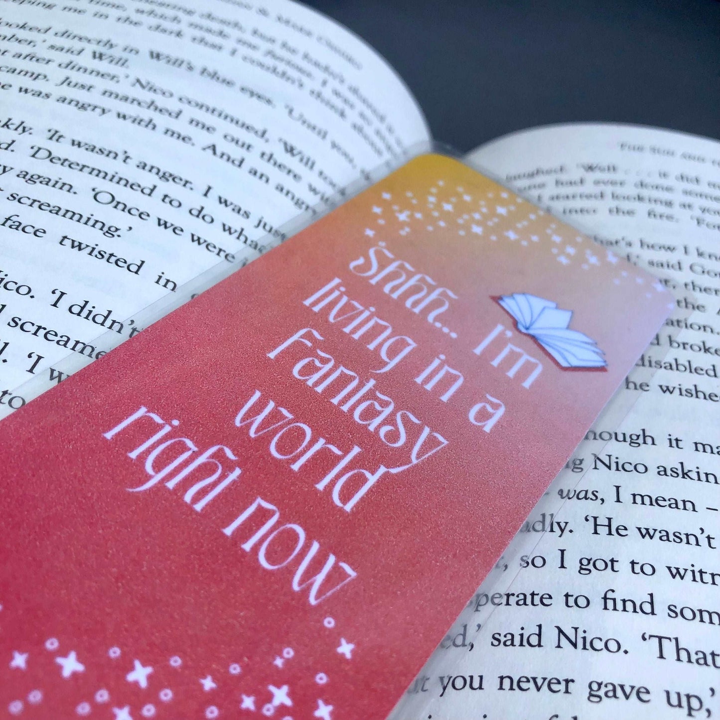 Living in a Fantasy World Bookmark - Diamond Candlelight