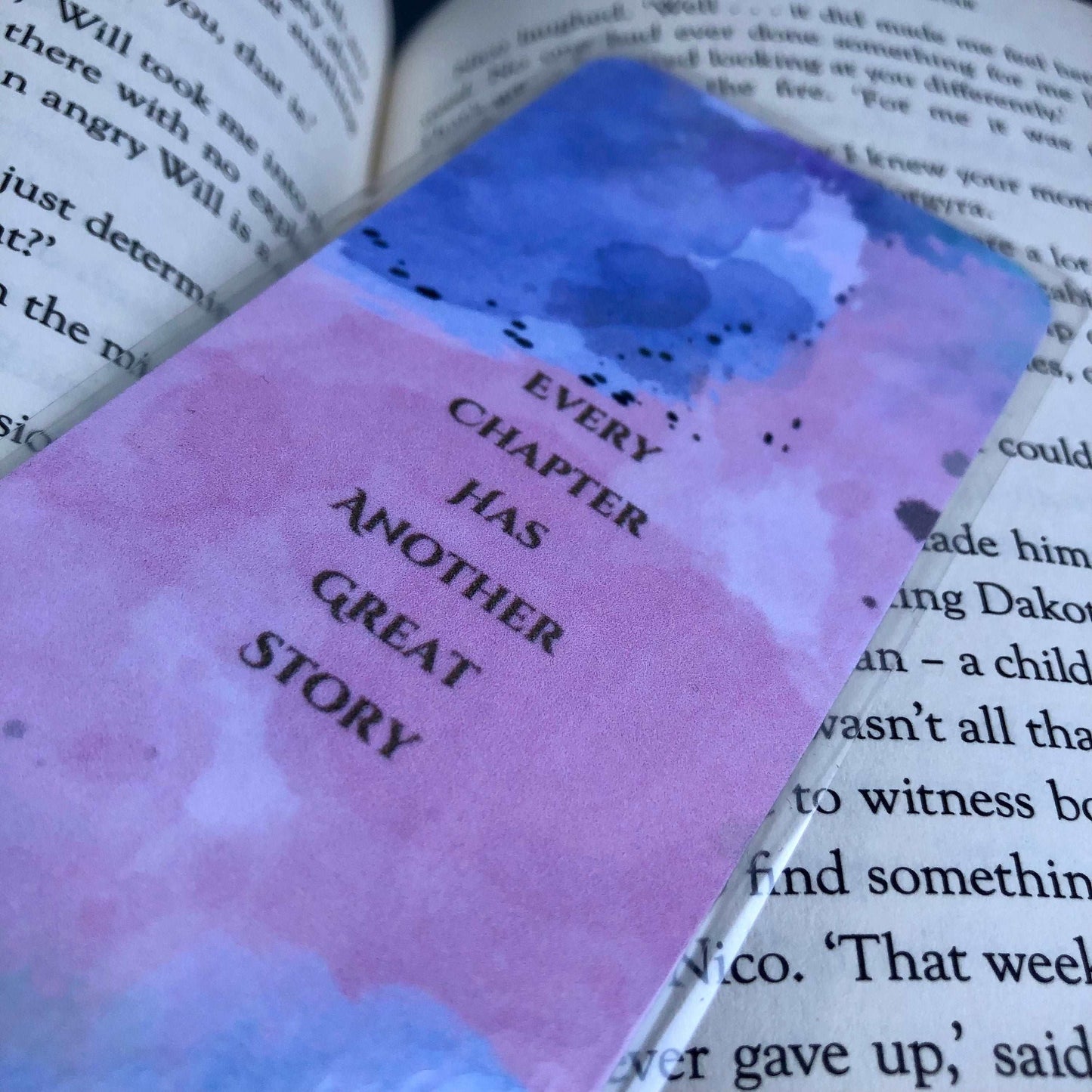 Every Chapter Has Another Great Story Bookmark - Diamond Candlelight