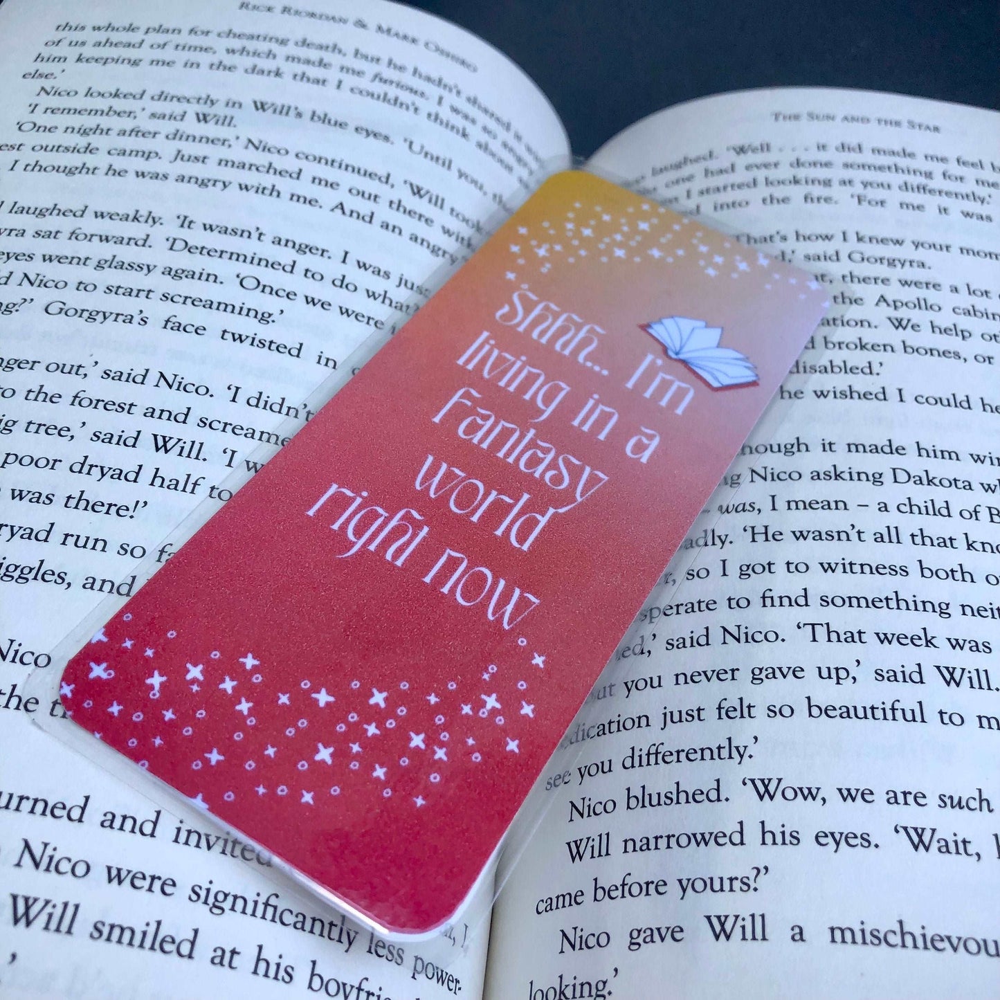 Living in a Fantasy World Bookmark - Diamond Candlelight