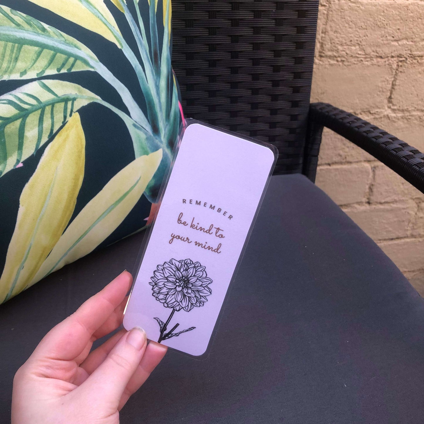 Be Kind Flower Bookmark
