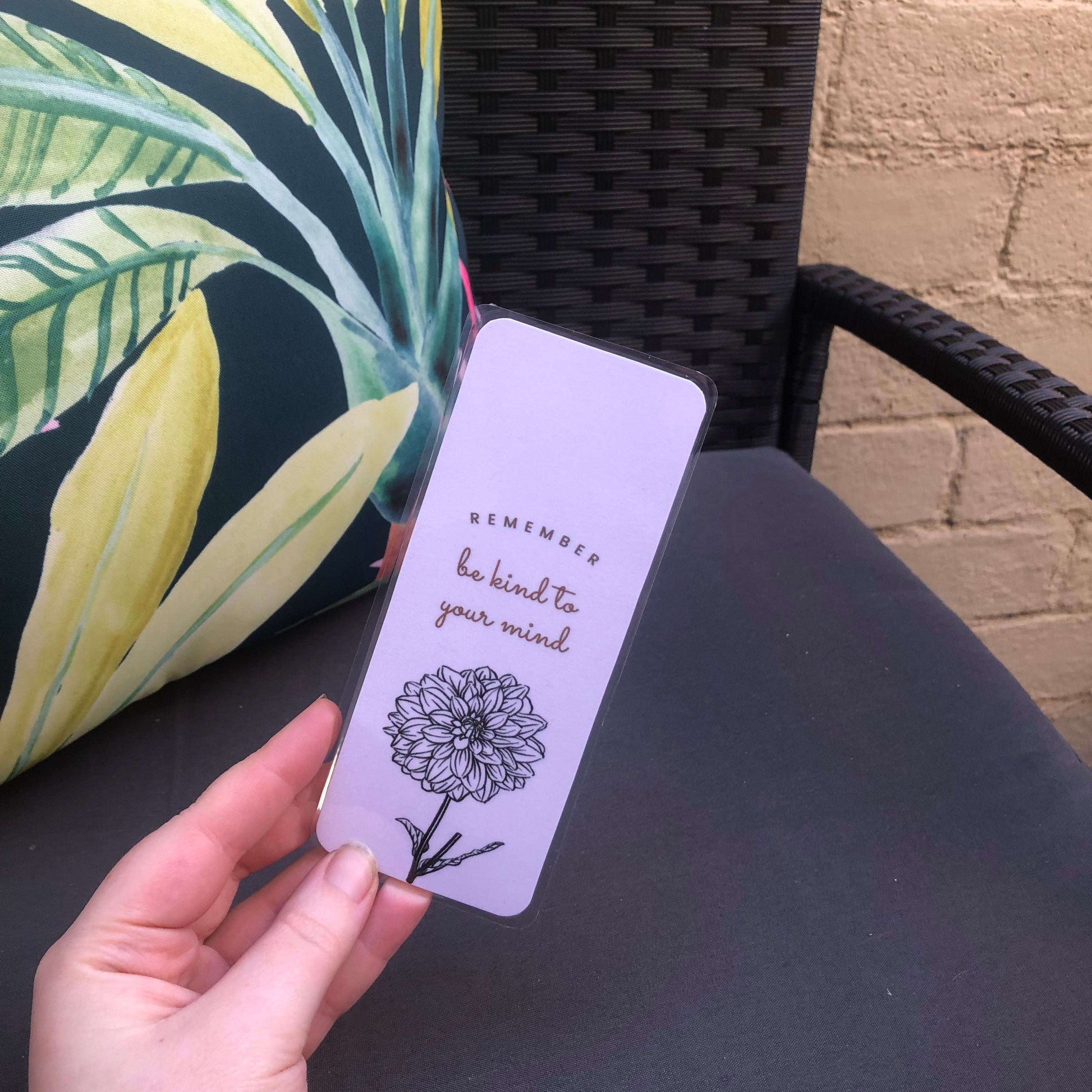 Be Kind Flower Bookmark