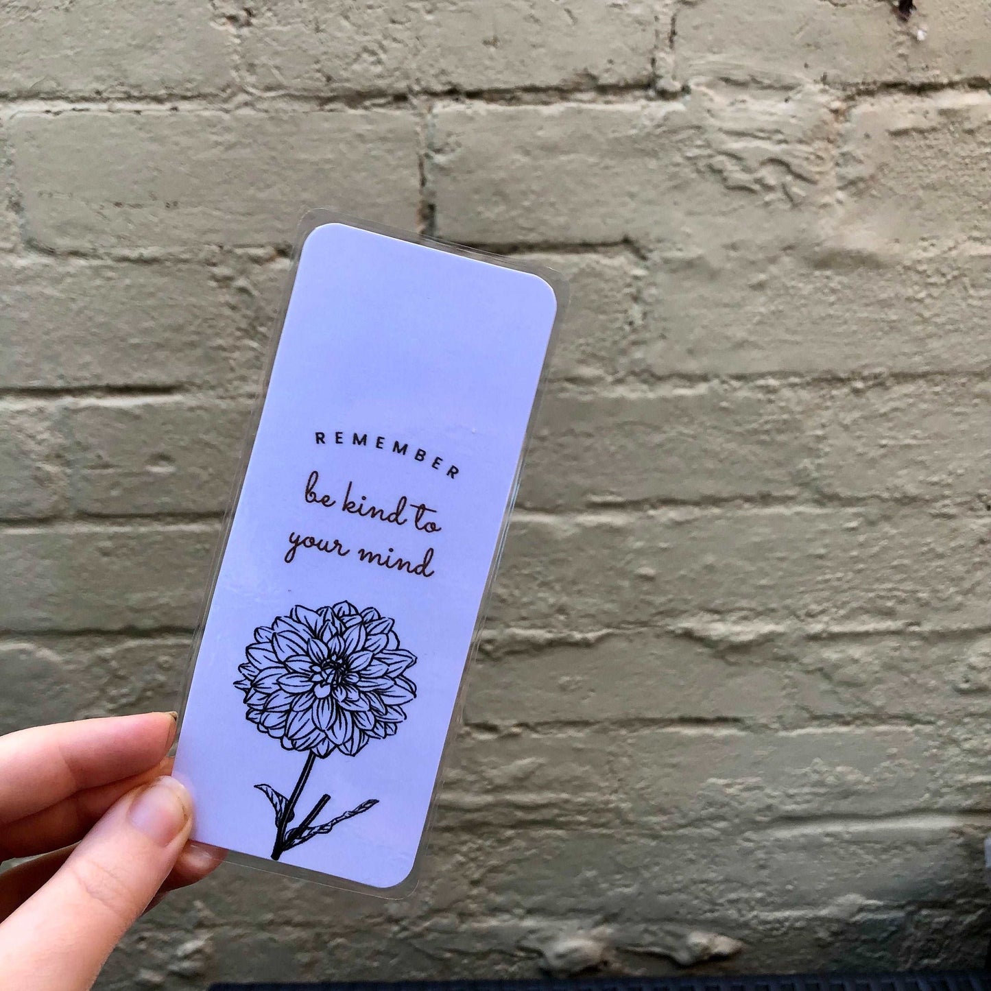 Be Kind Flower Bookmark
