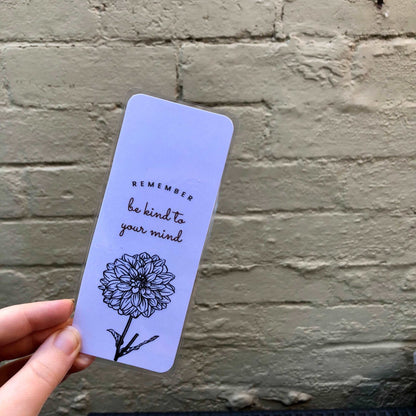 Be Kind Flower Bookmark