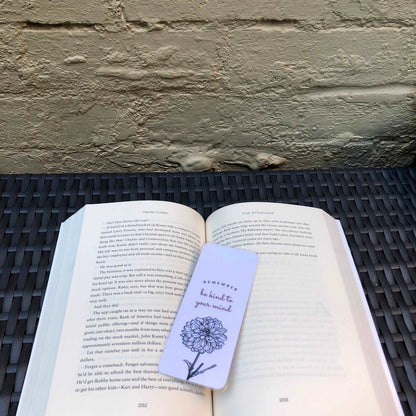 Be Kind Flower Bookmark