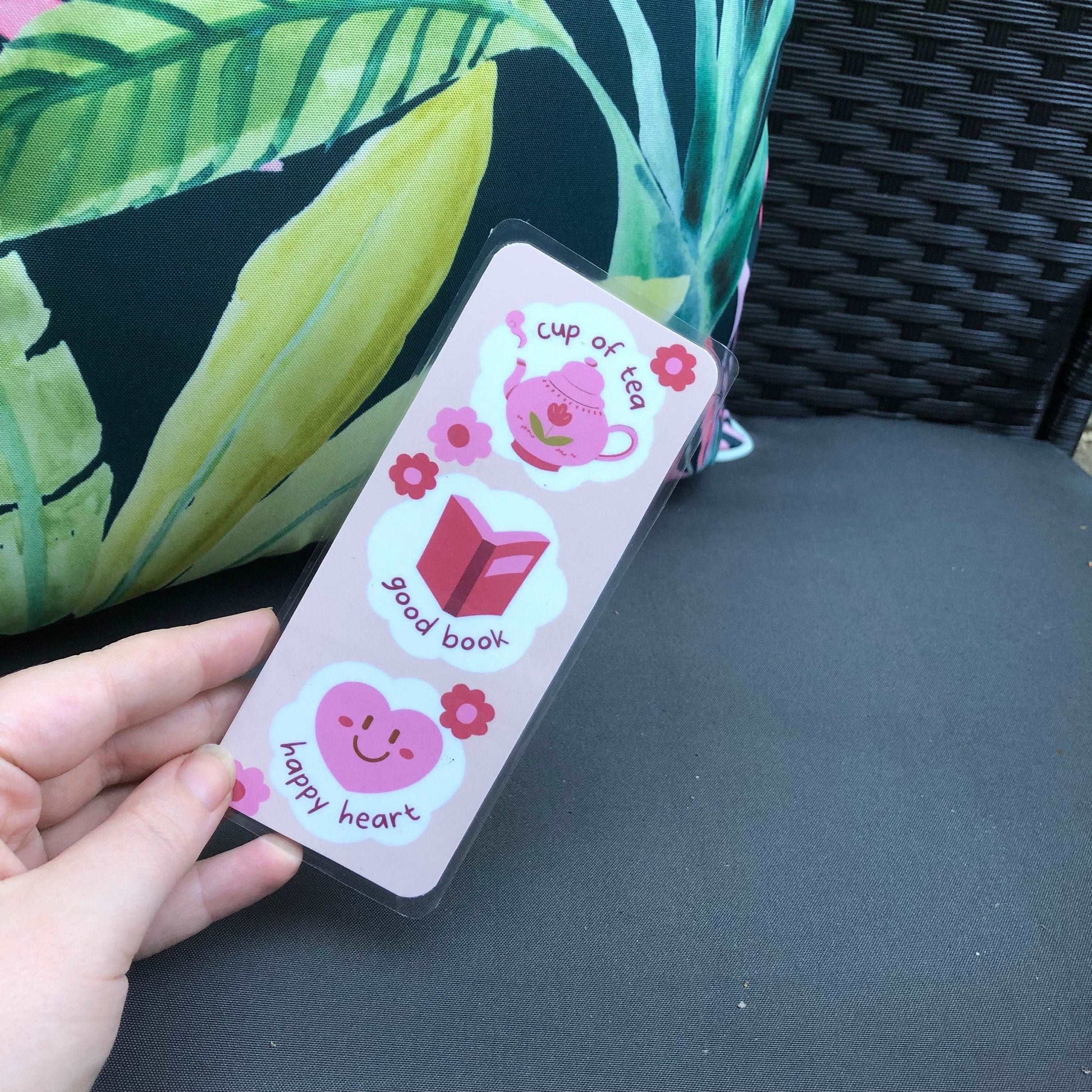 Happy Heart Bookmark - Diamond Candlelight