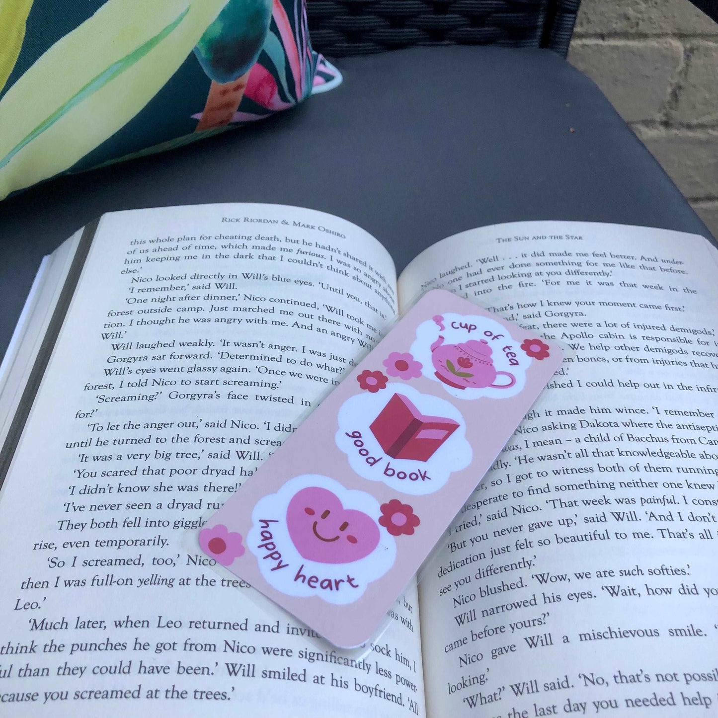 Happy Heart Bookmark - Diamond Candlelight