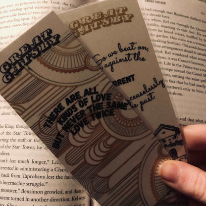 F. Scott Fitzgerald “Great Gatsby” Bookmarks