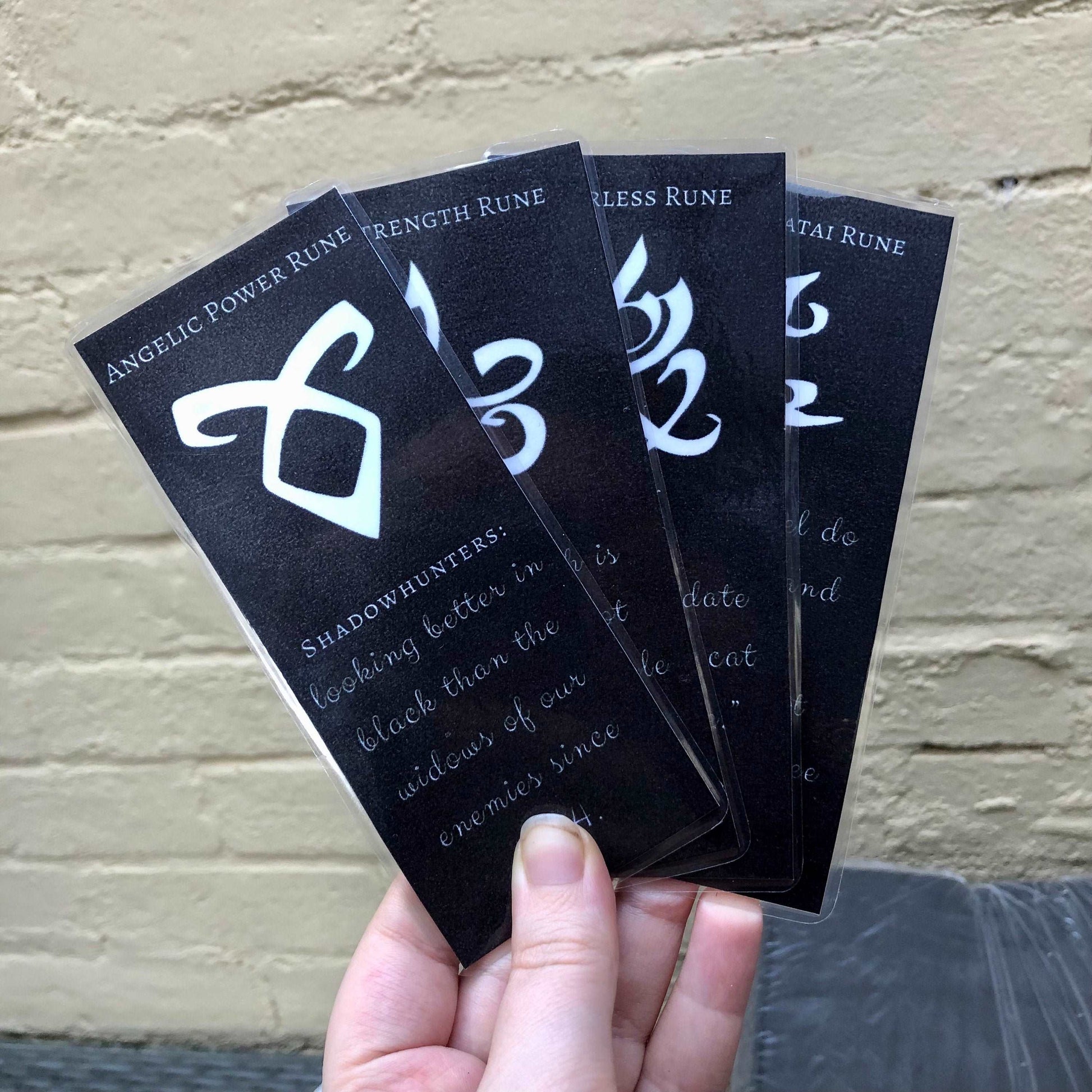 Shadowhunters “Runes” Bookmarks