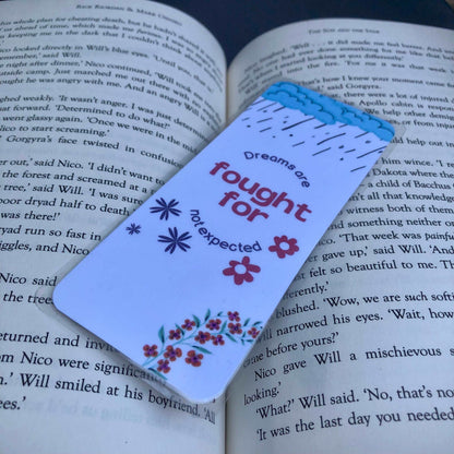 Dreams Are Fought For Bookmark - Diamond Candlelight