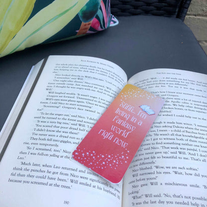 Living in a Fantasy World Bookmark - Diamond Candlelight
