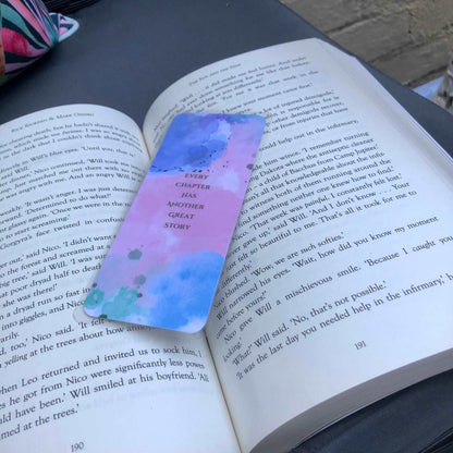 Every Chapter Has Another Great Story Bookmark - Diamond Candlelight