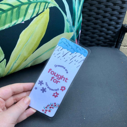 Dreams Are Fought For Bookmark - Diamond Candlelight