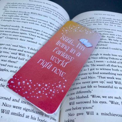 Living in a Fantasy World Bookmark - Diamond Candlelight