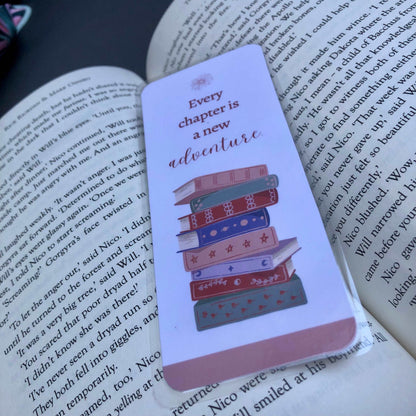 Every Chapter is a New Adventure Bookmark - Diamond Candlelight