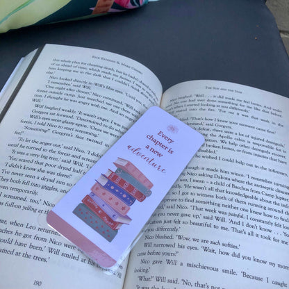 Every Chapter is a New Adventure Bookmark - Diamond Candlelight