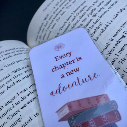 Every Chapter is a New Adventure Bookmark - Diamond Candlelight