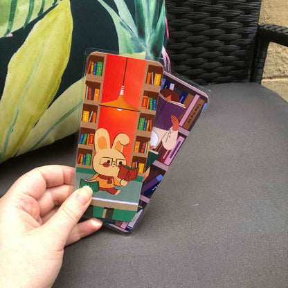 Cozy Library Bookmarks - Diamond Candlelight