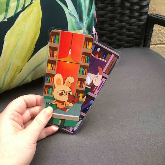 Cozy Library Bookmarks - Diamond Candlelight